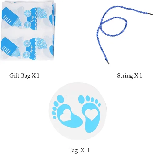 Vista 2 de ysmile Bolsa de regalo extra grande para baby shower, bolsa de envoltura de regalo para niños, bolsa de plástico gigante de 60 pulgadas