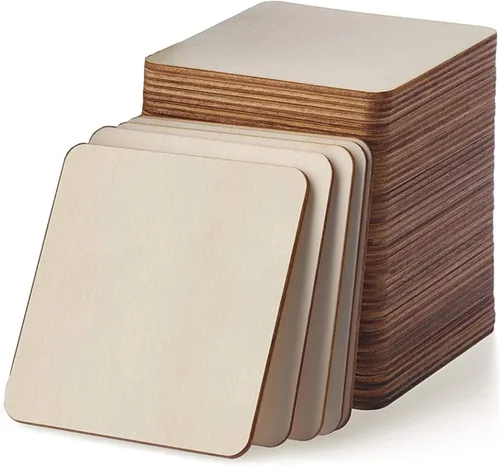 Vista 7 de Madera contrachapada, 12 unidades, 0.079 in, 1/8 x 12 x 20 pulgadas, perfecta para artes y manualidades, proyectos escolares y proyectos