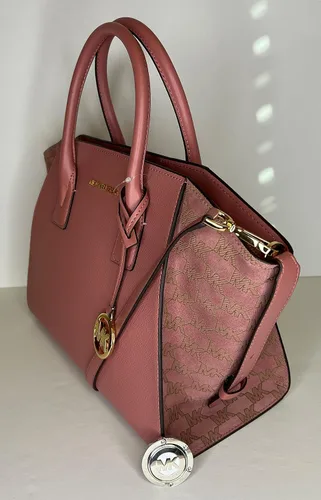 Vista 7 de Michael Kors Avril - Bolso grande con cremallera superior con gancho grande para bolso Continental