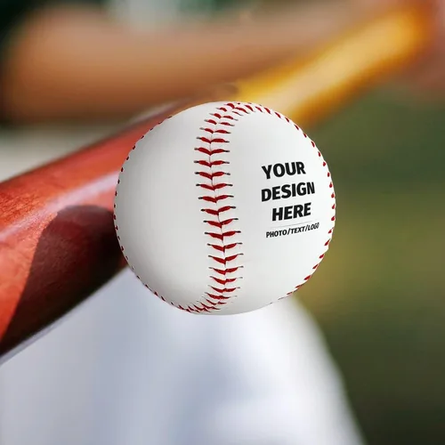 Vista 4 de Béisbol personalizado, añade tu propia foto, texto, logotipo, béisbol personalizado con impresión de 2 lados, gran regalo personalizado para padre