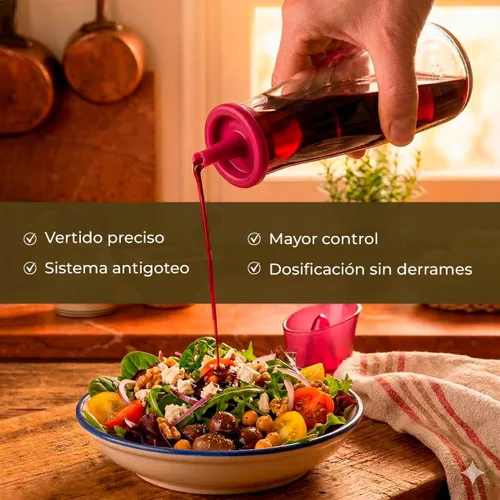 Vista 5 de Tescoma Botella dispensadora de vinagre de 8.5 onzas, con boquilla antigoteo