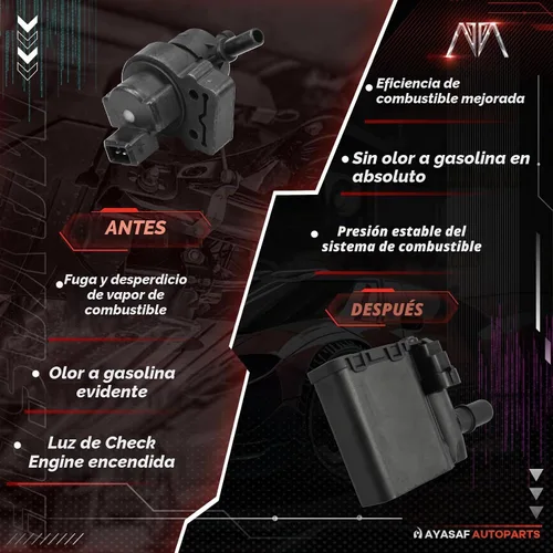 Vista 6 de Válvula solenoide de ventilación de recipiente de vapor 911-648 para Buick Rainier 2004-07, para Chevy S10/SSR/Impala/Trailblazer EXT/Astro/Blazer
