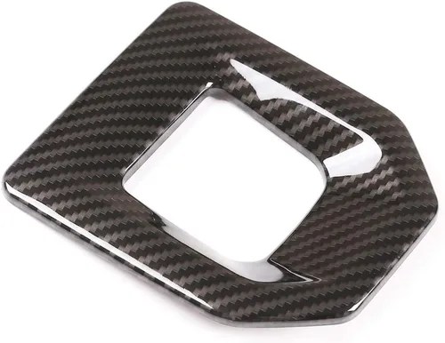 Vista 3 de Cubierta de marco de plástico ABS para consola central de coche, marco para Land Rover Range Rover Evoque L551 2019 2020 (fibra de carbono)