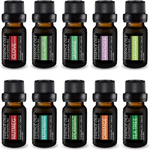 Vista 8 de Pure Daily Care - Juego de aromaterapia con las 10 mejores mezclas aceites esenciales de sinergia, de grado terapéutico. Mejora la mente, el cuerpo