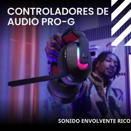Vista 8 de Logitech G Astro A20 X Lightspeed Wireless Gaming Headset for PS5, Xbox, Switch, PC with 2-System PLAYSYNC Audio, Bluetooth, LIGHTSYNC RGB, and 48