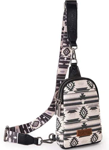 Vista 18 de Wrangler Bolso bandolera pequeño para mujer, bolsos cruzados de cuero *Clásico-marrón