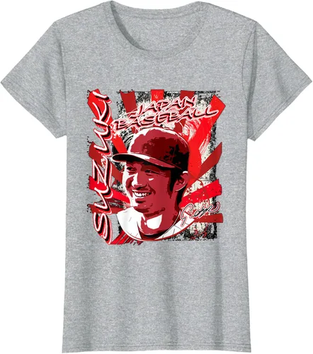 Vista 7 de Seyai Suzuki International Baseball Japan MLBPA Camiseta, Negro