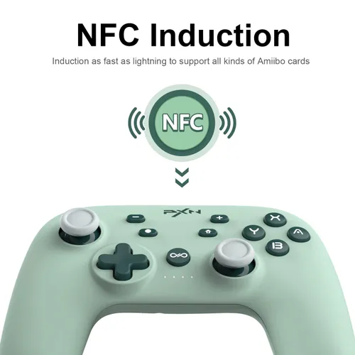 Vista 4 de PXN Wireless Switch Controller for Nintendo Switch Lite OLED iOS 16 Version Only with APP NFC Turbo Screenshot Gyro Axis Vibration Programmable
