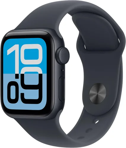 Vista 11 de Apple Watch SE 3 [GPS 1.575 in] Smartwatch con caja de aluminio medianoche con correa deportiva de medianoche - S/M. Monitores de fitness y sueño