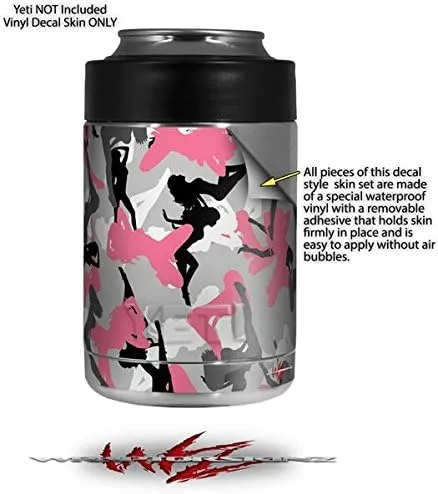 Vista 2 de Sexy Girl Silhouette Camo Pink - Calcomanía estilo adhesivo para Yeti Rambler Colster y RTIC Can (enfriador no incluido)