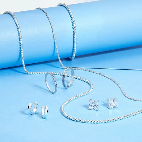 Vista 5 de Silpada Collar de cadena con dije de palomitas de maíz en plata de ley pulida, 18 pulgadas, no conocido
