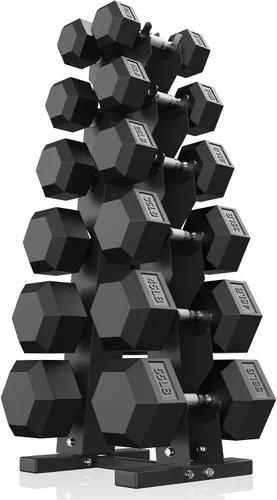 Vista 21 de Hex Dumbbell Sets with Rack, 85-560lb Dumbbell Weight Set & Storage Rack