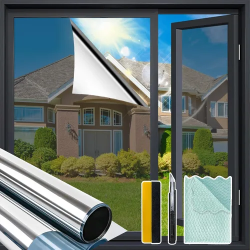 Vista 11 de Niviy Película de vitrales para ventana, impermeable, estática, 11.8 x 78.7 pulgadas, sin adhesivo, decoración de ventana de vidrio para baño