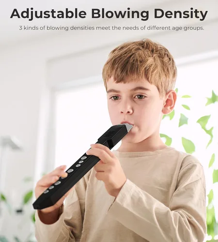 Vista 4 de Vangoa EWI-100 portátil mini digital electrónico sintetizador de instrumentos de viento recargable con boquilla extraíble para niños adultos