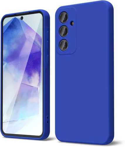 Vista 15 de oakxco Funda para teléfono Samsung Galaxy A12 con agarre de silicona líquida, linda delgada fina suave cubierta de gel de goma TPU lisa para mujeres