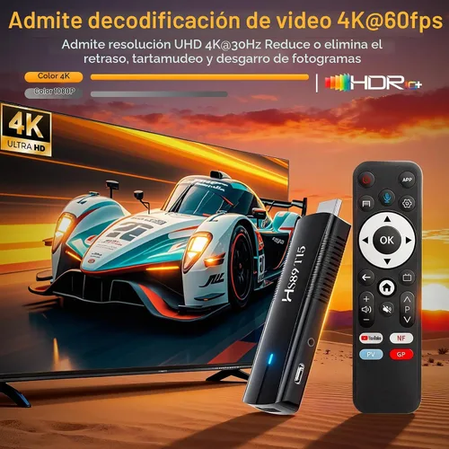 Vista 4 de 2026 Android 14.0 TV Stick, RK3539 de doble banda Wifi6 BT5.4 con control