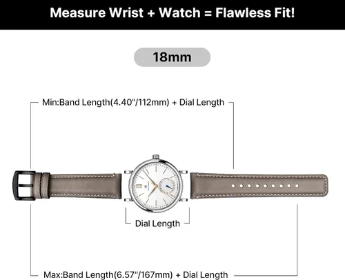 Vista 77 de Fullmosa Correa de reloj de liberación rápida de 0.866 in, 0.787 in y 0.709 in, bandas de cuero bruñido para Samsung Galaxy Watch/Garmin Watch