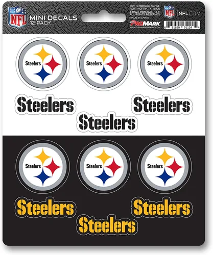 Vista 3 de FANMATS NFL - Mini calcomanías unisex para adolescentes de la NFL, paquete de 12