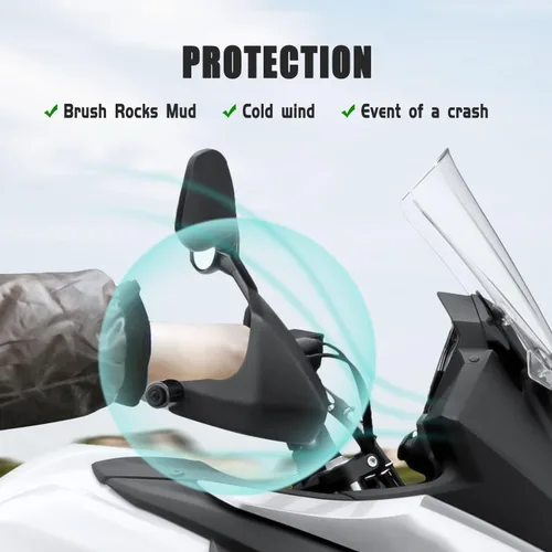 Vista 4 de Manillar de manillar de motocicleta para Suzuki V-Strom Vstrom DL 650 DL650 2004-2019 2020 2021 2022 2023 Protector de carenado resistente al viento