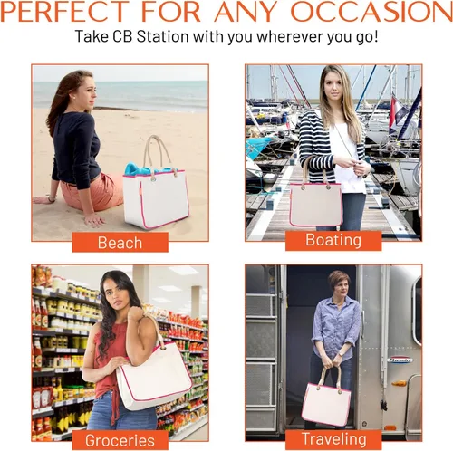 Vista 6 de Bolsa de lona con asa de cuerda para mujer, ojales de metal, perfecta para viajes, comestibles