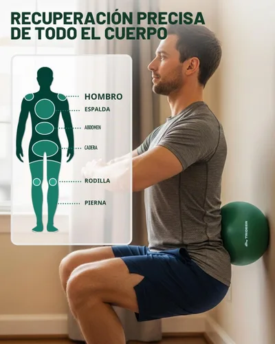Vista 3 de Trideer Exercise Balls Physical Therapy, 9 Inch Pilates Ball Between Knees for Physical Therapy, Mini Exercise Ball - Yoga Ball, Small Workout Balls