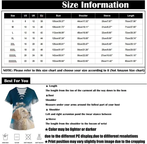 Vista 3 de Camiseta de manga corta con estampado de animales 3D para mujer, talla grande, para senderismo, con bolsillo