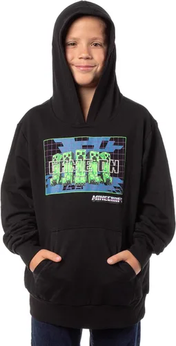 Vista 2 de Minecraft Game On Creeper Mob - Sudadera con capucha para niños y niñas