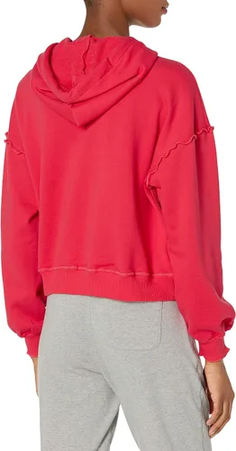 Vista 2 de Sudadera con capucha Doheny casual de manga larga para mujer, Cereza