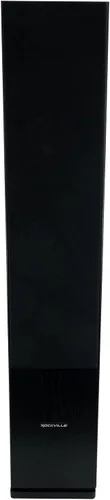Vista 2 de Rockville RockTower 68B - Altavoz pasivo de torre de 8 ohmios, color negro, sonido de alta fidelidad, rejilla desmontable, 3 vías, 16,5 cm, 500W