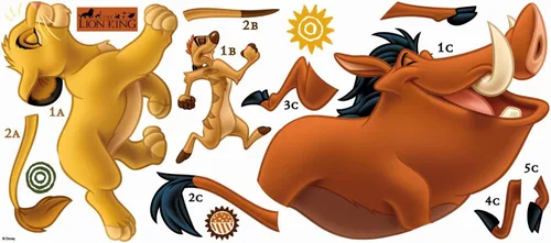 Vista 3 de RoomMates - Calcomanías de pared gigantes de Disney The Lion King