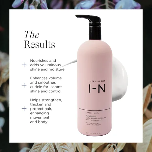 Vista 3 de Intelligent Nutrients Amplifi-hair Acondicionador voluminizador, hidratación y desenredante sin peso para cabello fino, fórmula de acondicionamiento