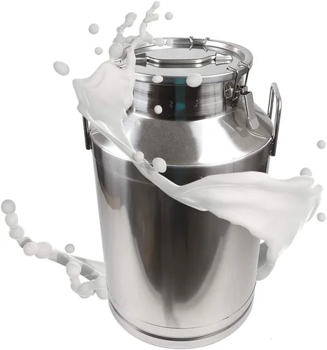 Vista 10 de Lata de leche de 5.3 galones, cubo de leche de acero inoxidable 304, cubos sellados con leche resistente, tarro de leche, jarra de leche, lata