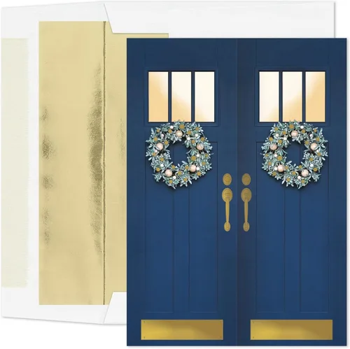 Vista 10 de Masterpiece Studios Holiday Collection 879600 - Tarjetas de Navidad religiosas en relieve en caja, 15 unidades con sobres forrados con papel