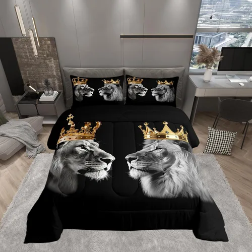 Vista 21 de Castle Fairy - Juego de funda de edredón con bandera estadounidense tamaño King, ropa de cama para niñas y adolescentes, funda de edredón con Multi