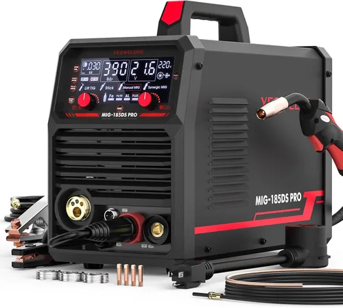 Vista 11 de YESWELDER Soldador MIG 135A, núcleo de flujo de 110 V sin gas MIG/elevación