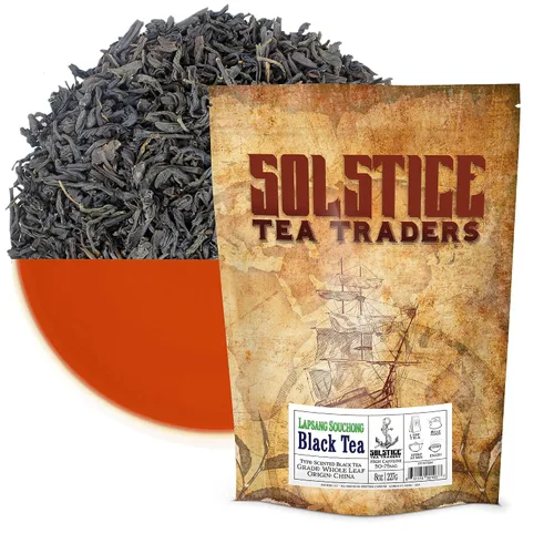 Vista 14 de Hojas sueltas té verde a granel Solstice Tea Traders, varios sabores en bolsa