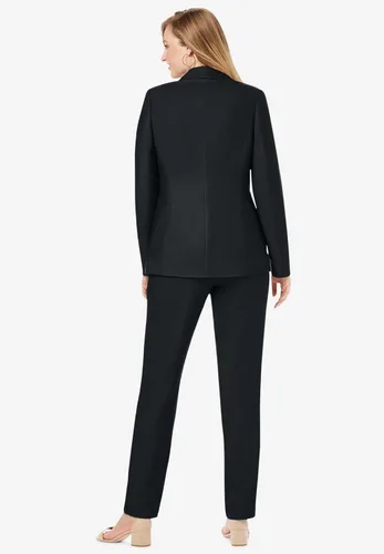 Vista 3 de Jessica London Conjunto de traje de dos piezas con un solo pecho para mujer