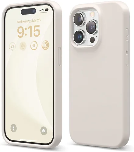 Vista 23 de elago Compatible con Funda para iPhone 15 Pro, funda de silicona líquida, funda protectora de cuerpo completo, a prueba de golpes, funda delgada