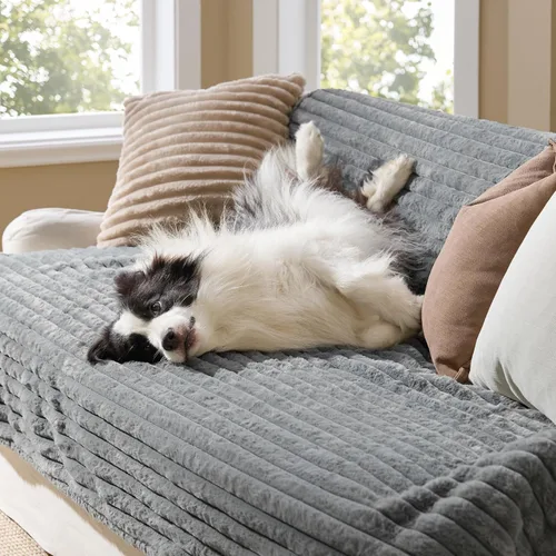 Vista 2 de Bedsure ComfyFleece® Waterproof Blanket for Bed, Twin（60"x80"） Warm Grey Gris cálido