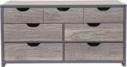 Vista 2 de Mele Co Coventry - Joyero de madera con acabado en color gris oscuro
