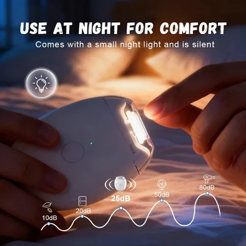 Vista 7 de Cortaúñas eléctrico automático, amoladora de uñas automática universal, molinillo de uñas, molinillo de uñas para uñas gruesas, con luz LED y 3
