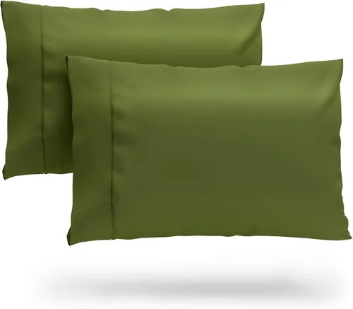 Vista 9 de Cosy House Collection Juego de fundas de almohada de bambú 100% rayón derivado Juego de fundas de almohada refrescantes, transpirables y sedosas