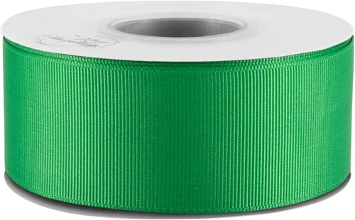 Vista 3 de Humphrey's Craft Cinta de grogrén verde de 1-1/2 pulgadas, 25 yardas, variedad de colores y tamaños para manualidades, envoltura de regalos, hacer