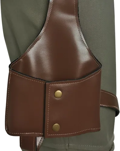 Vista 6 de Disfraz de Rey Skywalker para adultos, uniforme Jedi, conjunto completo de bata con capucha con cinturón, trajes de Halloween para mujer