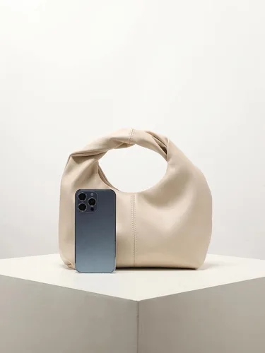 Vista 4 de Verdusa Bolso de mano para mujer, diseño fruncido tipo hobo