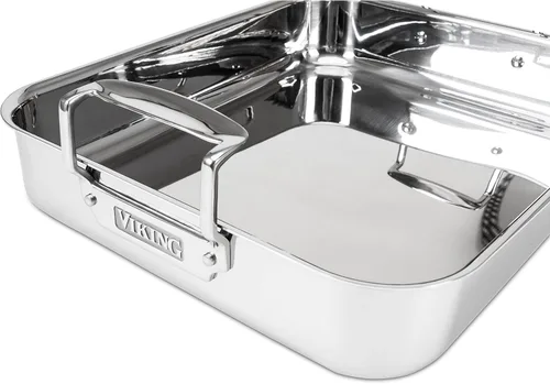 Vista 8 de Viking 3 capas Estante para asar con antiadherente de acero inoxidable, 16 inch by 13 inch