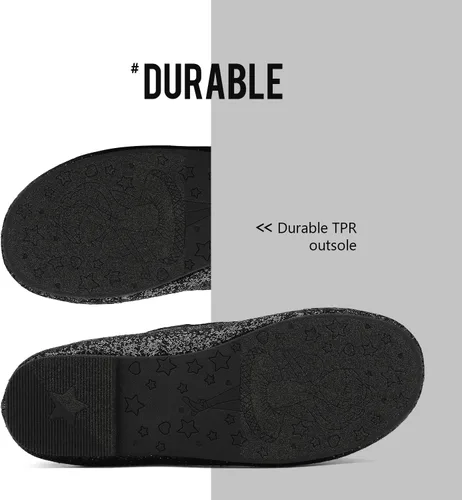 Vista 7 de Dream Pairs Girls Ballerina Dress Shoes Mary Jane Flats Negro