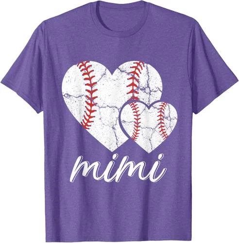 Vista 11 de Camiseta de béisbol Mimi para el Día de la Madre, Negro, S