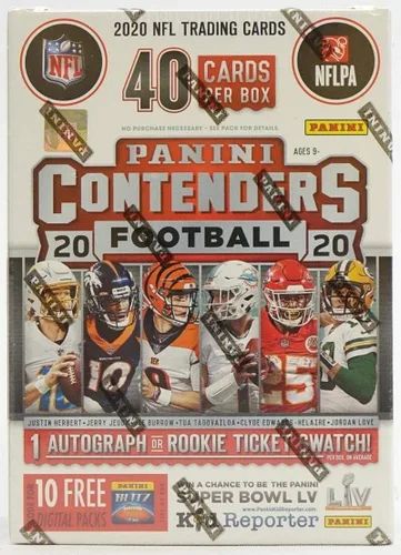 Vista 2 de Caja Panini Contenders Football BLASTER 2020 (40 tarjetas/caja)
