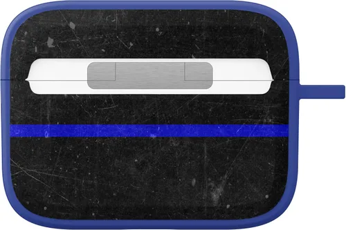Vista 3 de AFFINITY BANDS Funda HDX de aplicación de la ley compatible con Apple AirPods Pro (línea azul delgada)